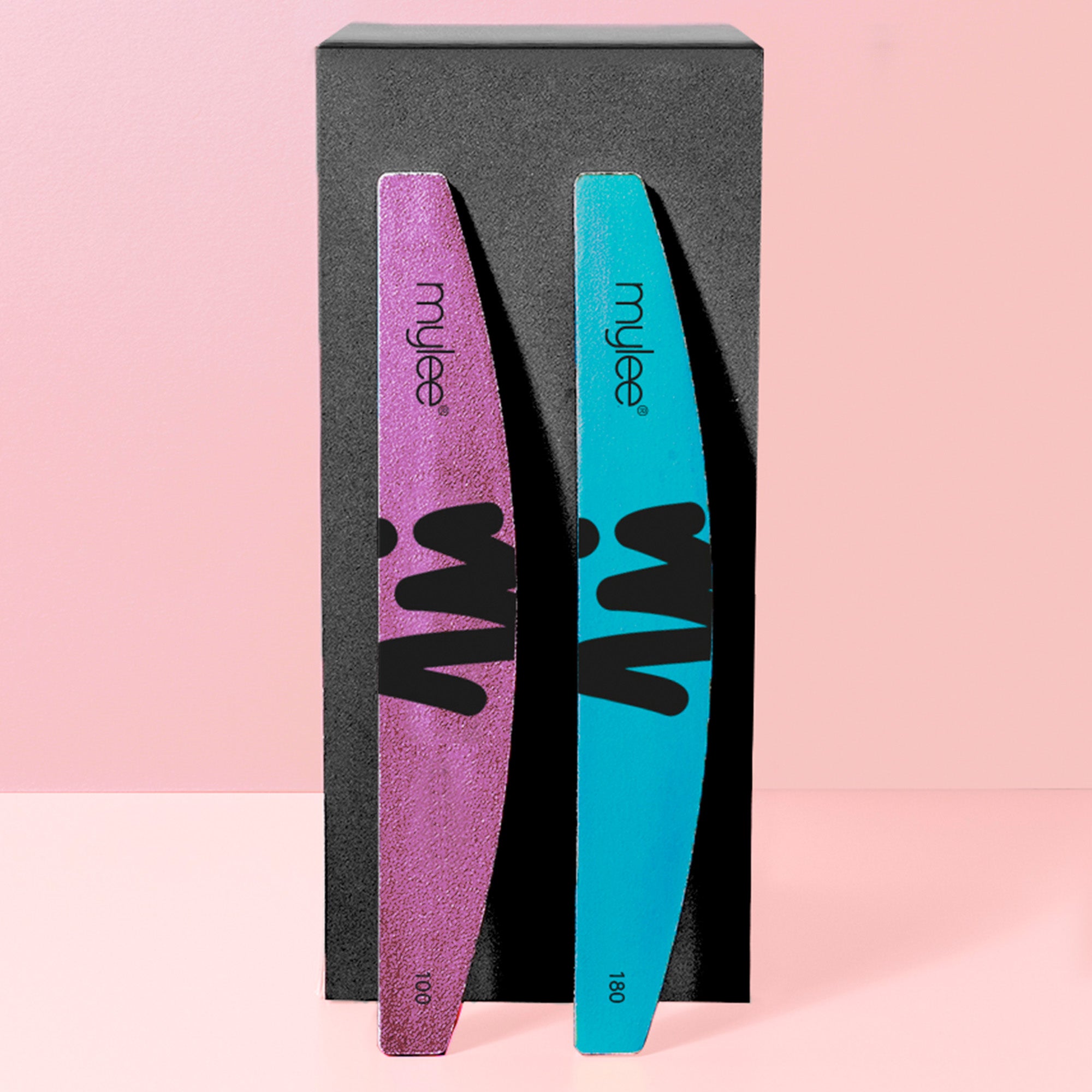 Mylee Schaumstoff-Nagelfeilen 100/180 Körnung – 2 Stück, Zum Entfernen Von Gellack & Vorbereiten Der Nägel
